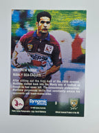 1996 Dynamic Signature Gold #3 Matthew Ridge Manly Warringah Sea Eagles