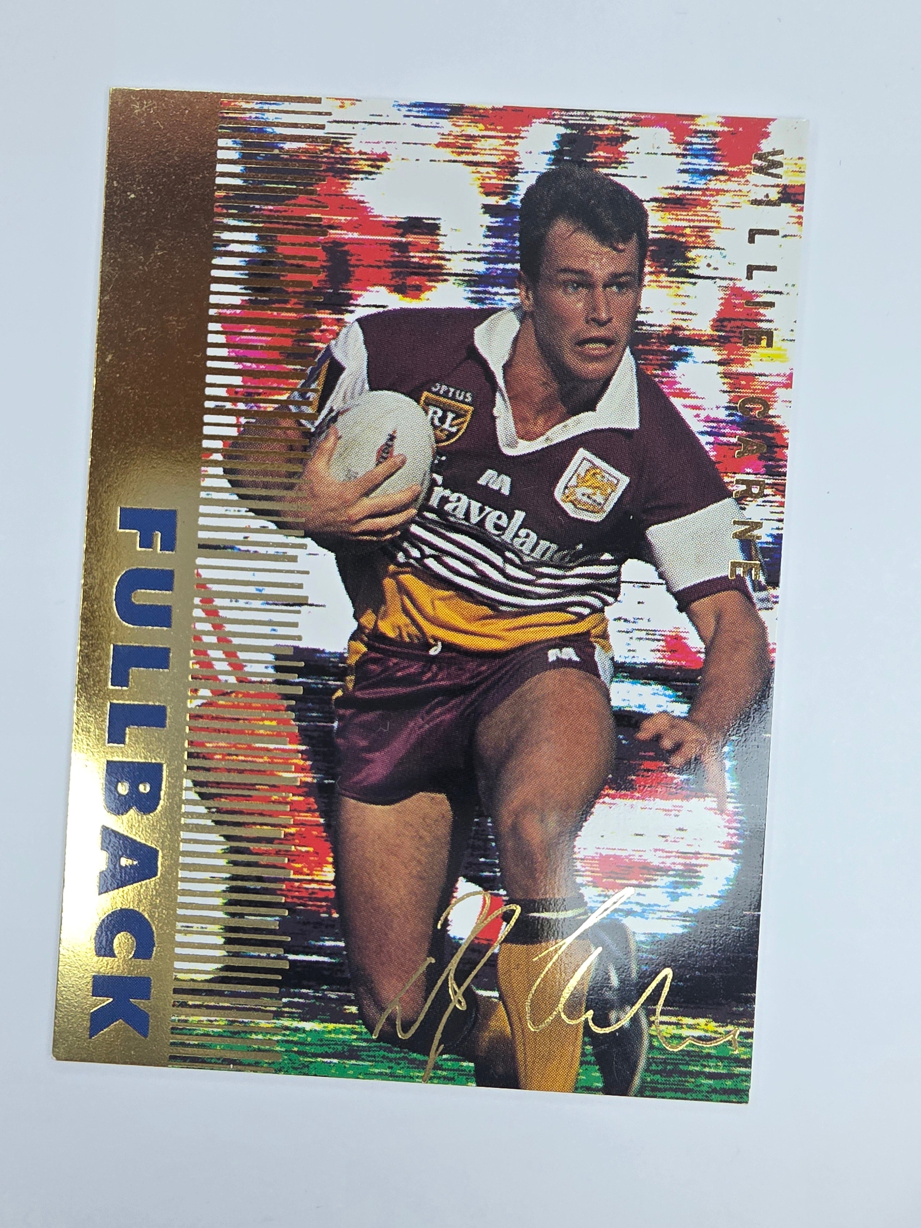 1996 Dynamic Signature Gold #4 Willie Carne Brisbane Broncos