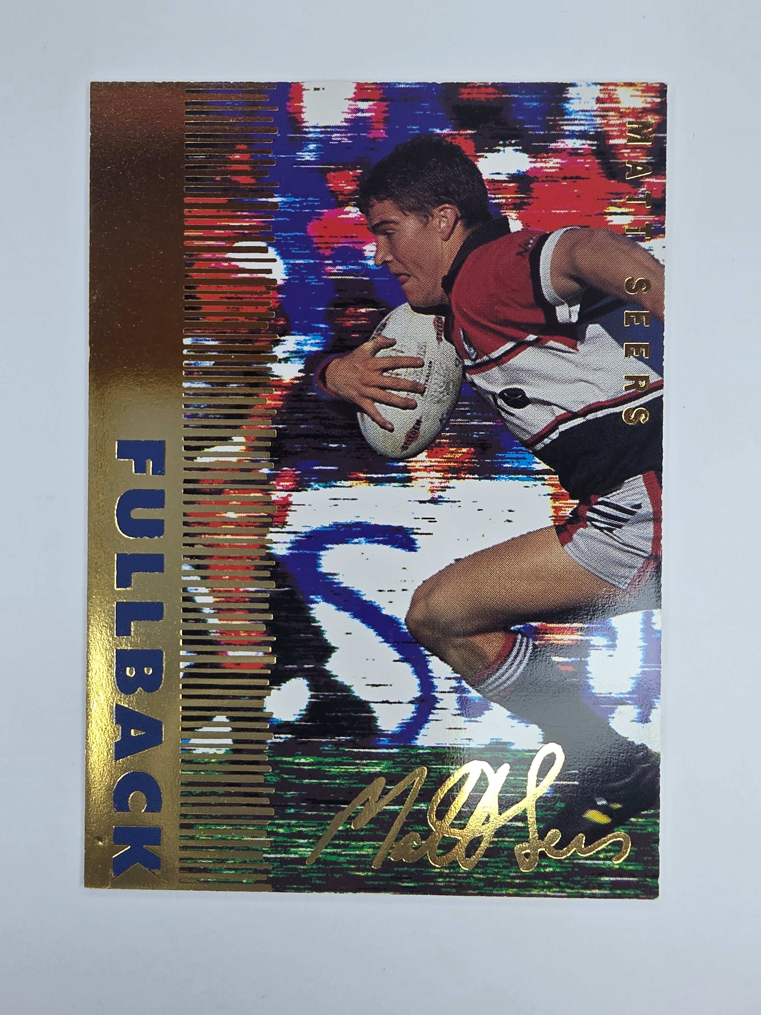 1996 Dynamic Signature Gold #5 Matt Seers North Sydney Bears