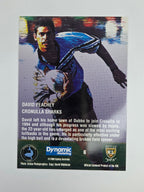 1996 Dynamic Signature Gold #6 David Peachey Cronulla Sutherland Sharks
