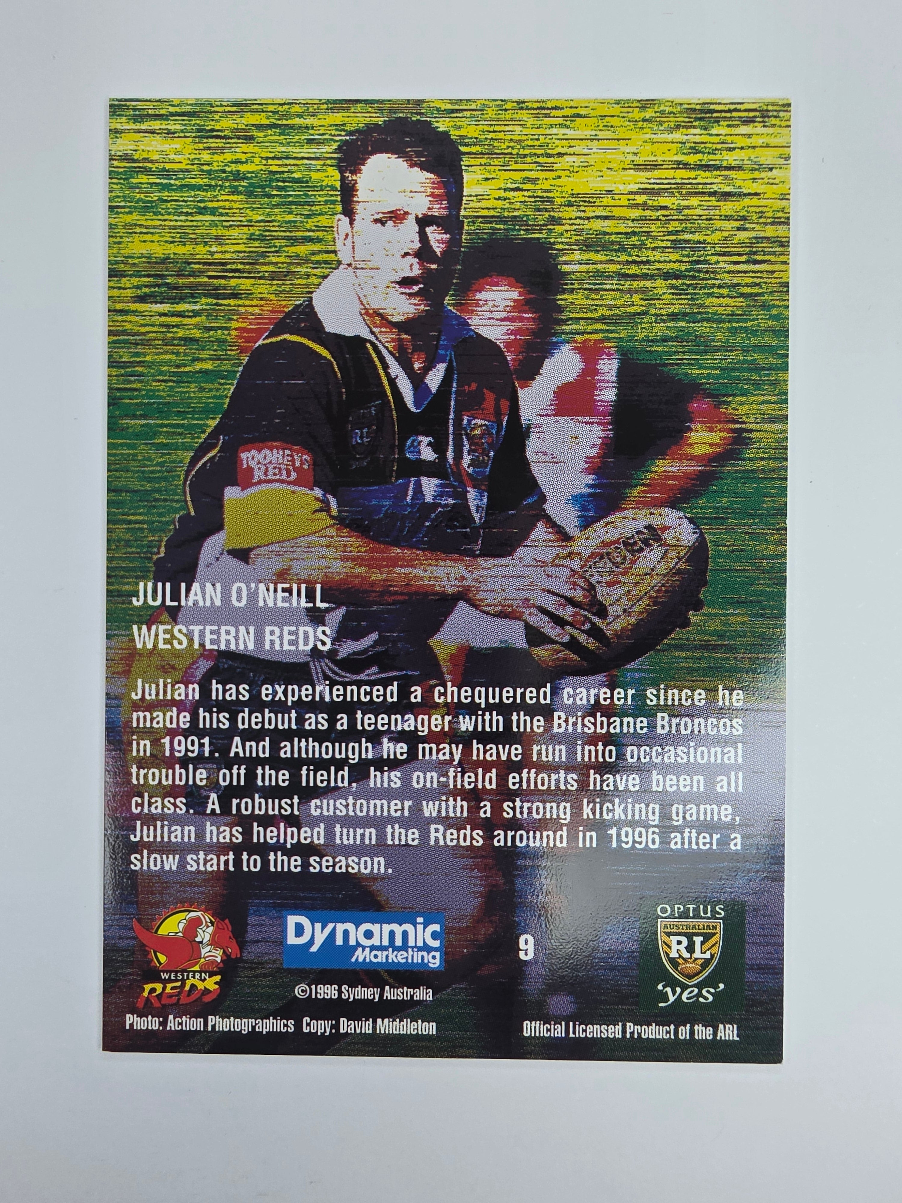 1996 Dynamic Signature Gold #9 Julian O'Neill Western Reds
