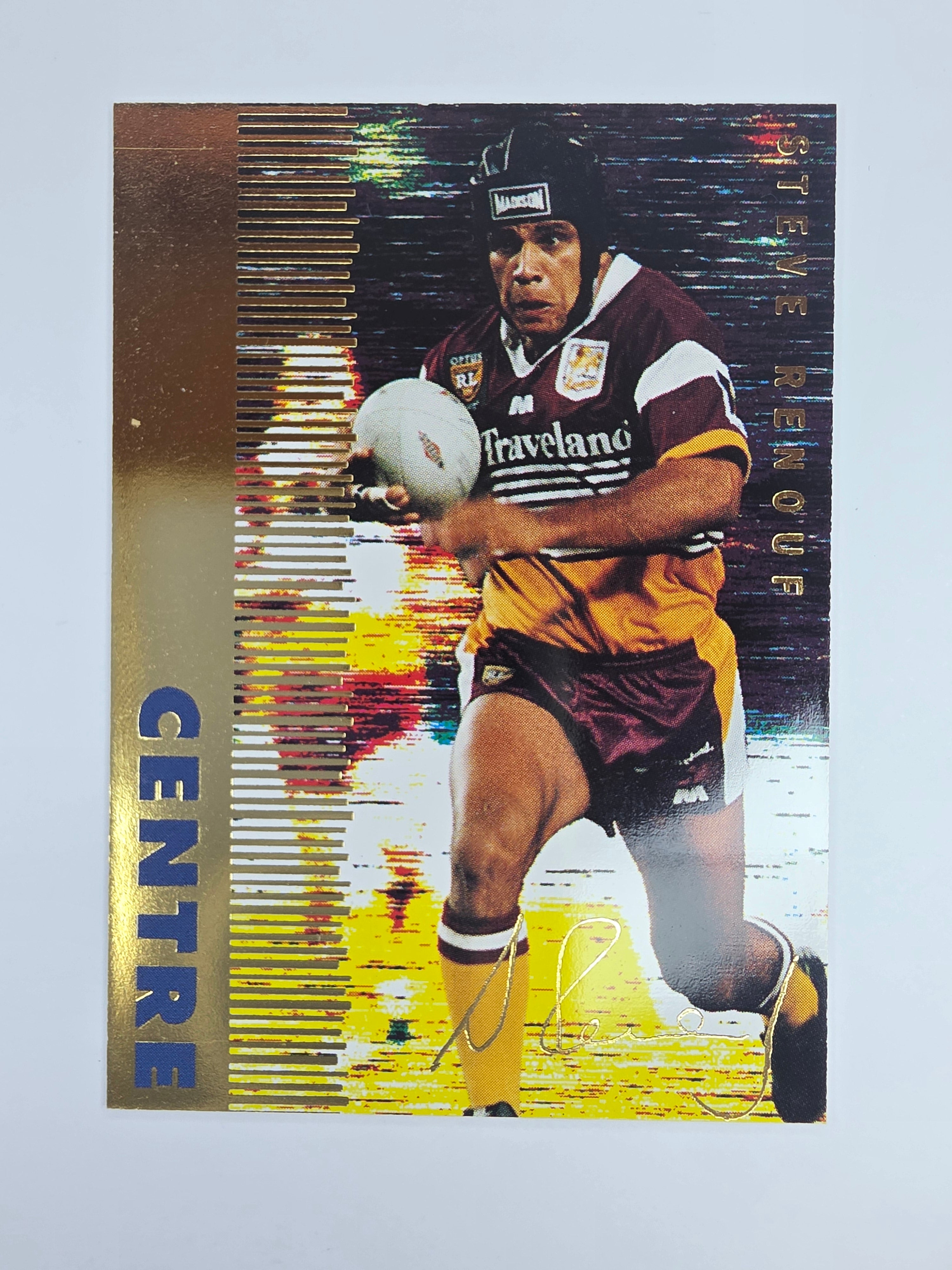 1996 Dynamic Signature Gold #10 Steve Renouf Brisbane Broncos