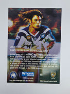 1996 Dynamic Signature Gold #15 John Timu Canterbury Bankstown Bulldogs
