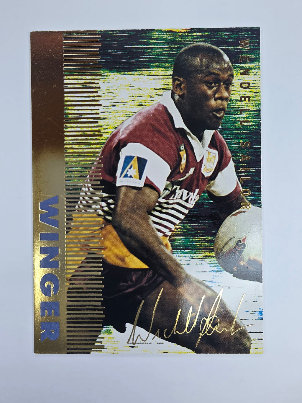 1996 Dynamic Signature Gold #20 Wendell Sailor Brisbane Broncos
