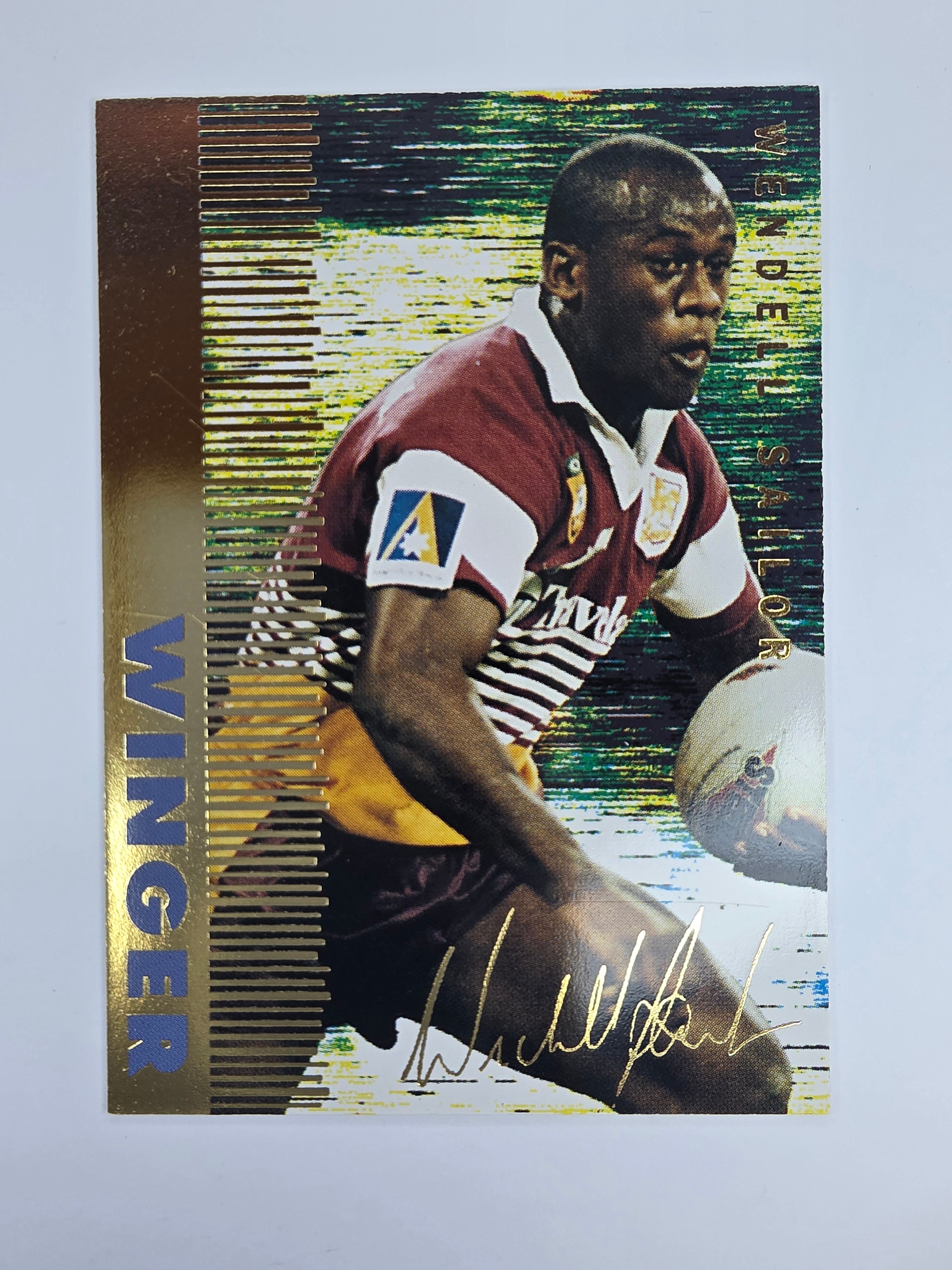 1996 Dynamic Signature Gold #20 Wendell Sailor Brisbane Broncos