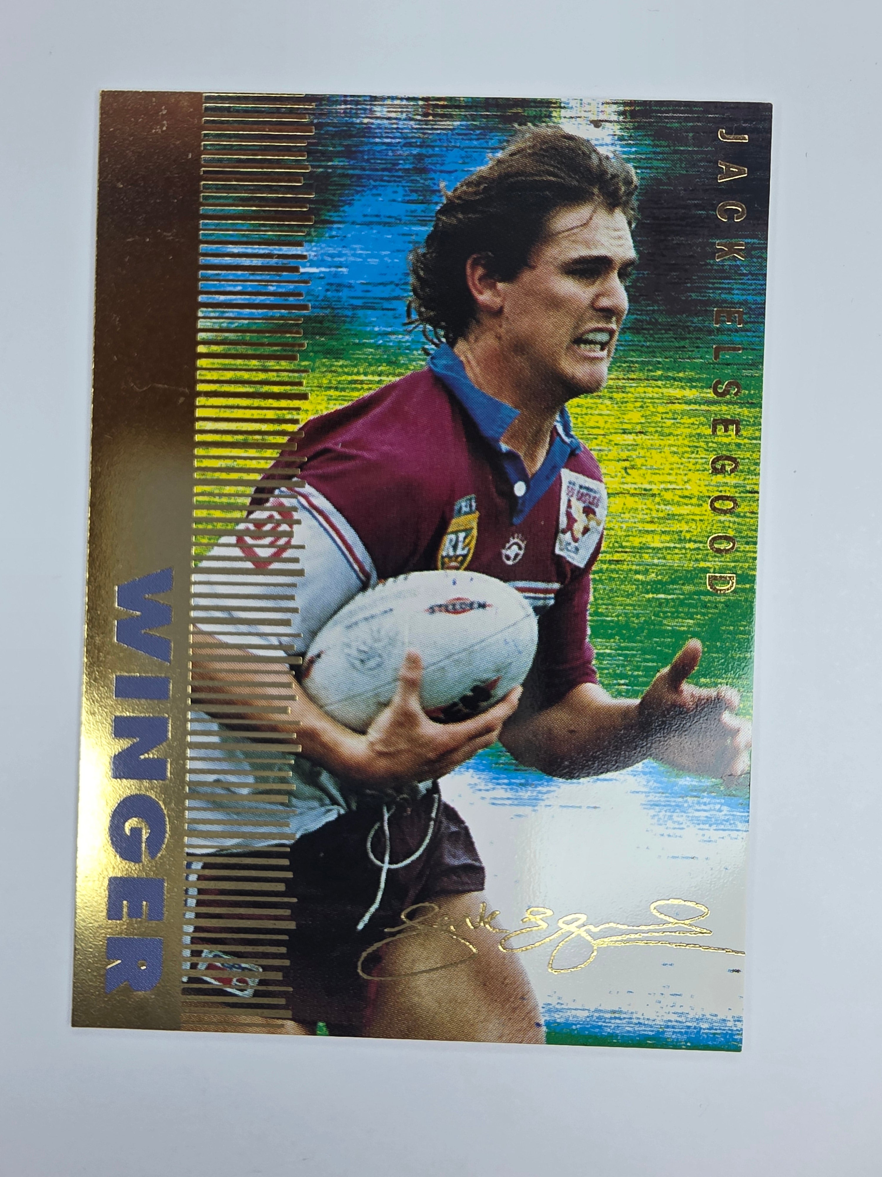 1996 Dynamic Signature Gold #24 Jack Elsegood Manly Warringah Sea Eagles