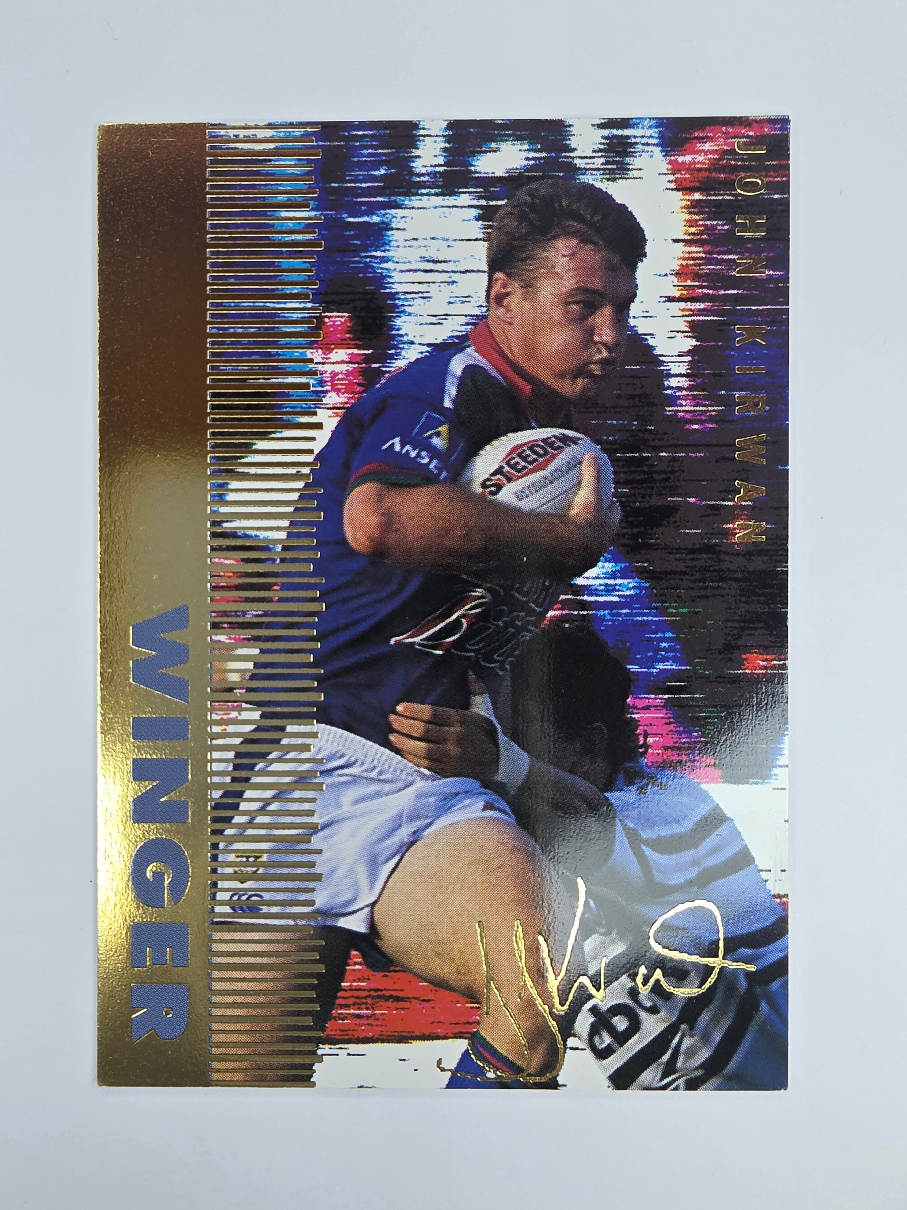 1996 Dynamic Signature Gold #27 John Kirwan Auckland Warriors