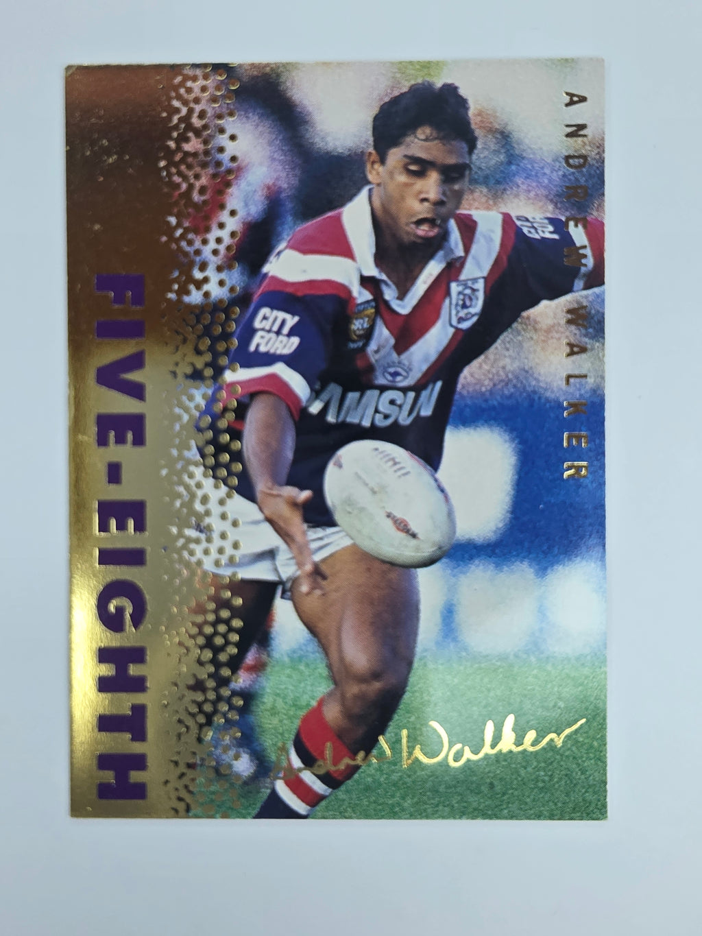 1996 Dynamic Signature Gold #32 Andrew Walker Sydney Roosters