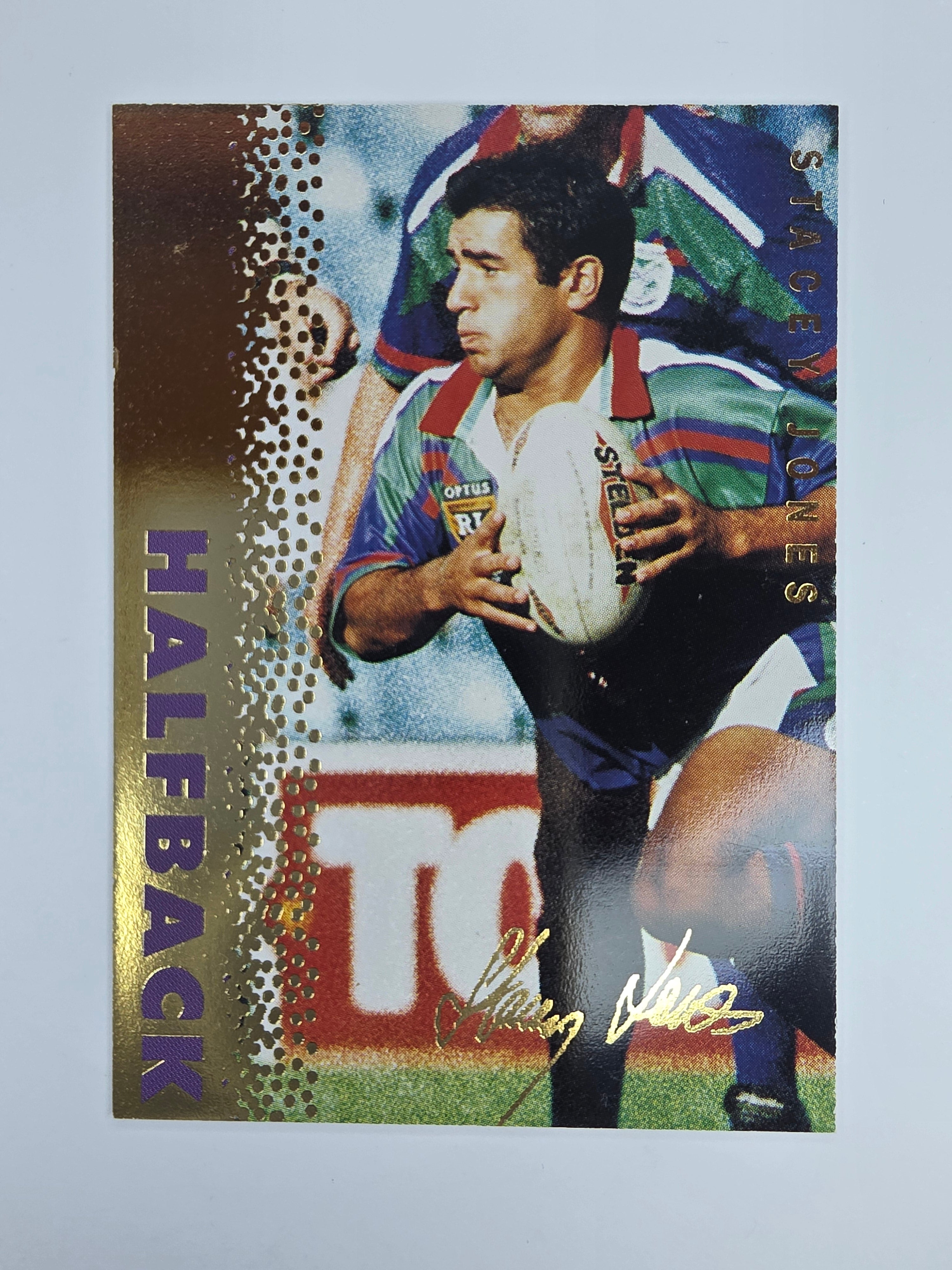 1996 Dynamic Signature Gold #43 Stacey Jones Auckland Warriors