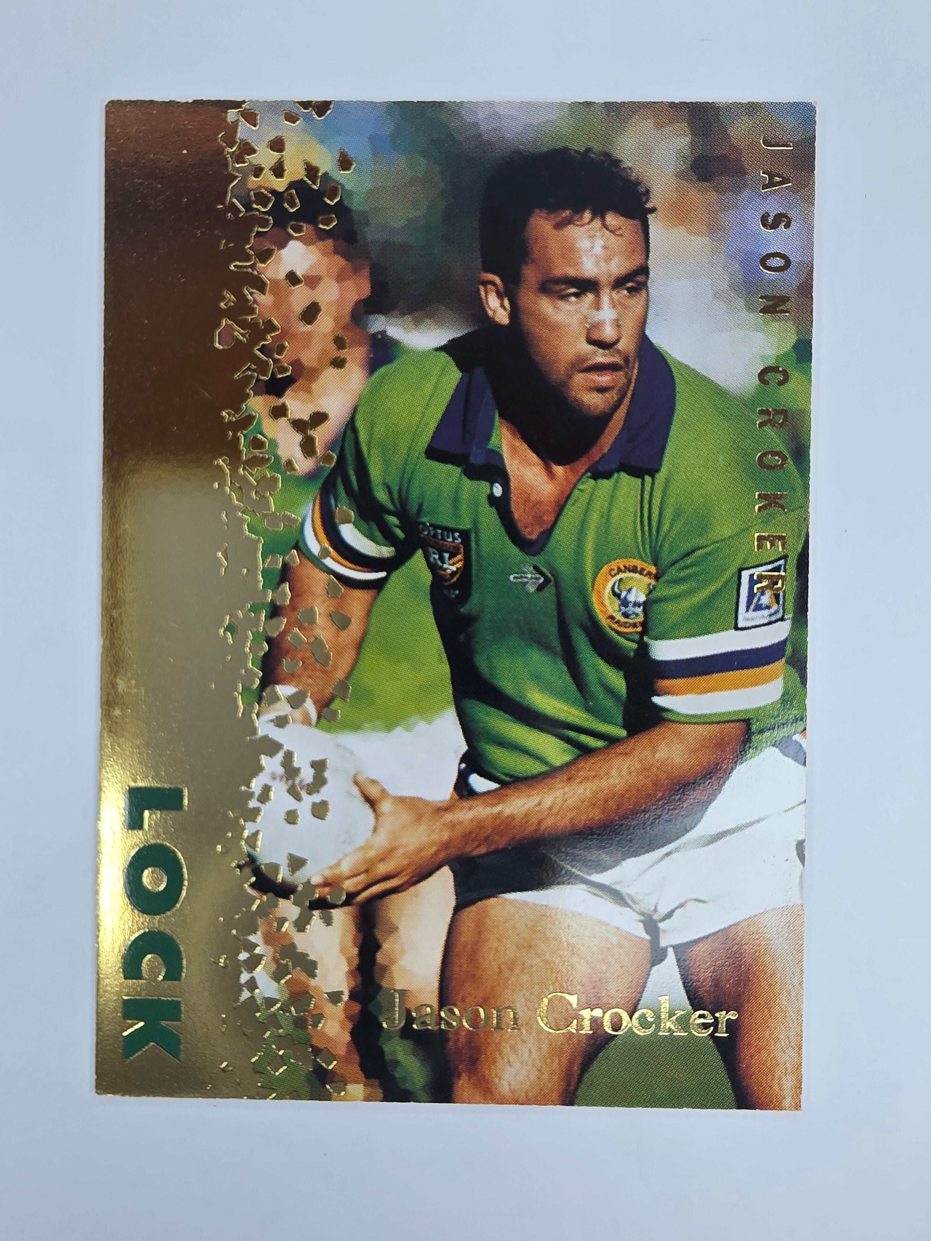 1996 Dynamic Signature Gold #53 Jason Croker Canberra Raiders