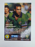 1996 Dynamic Signature Gold #53 Jason Croker Canberra Raiders