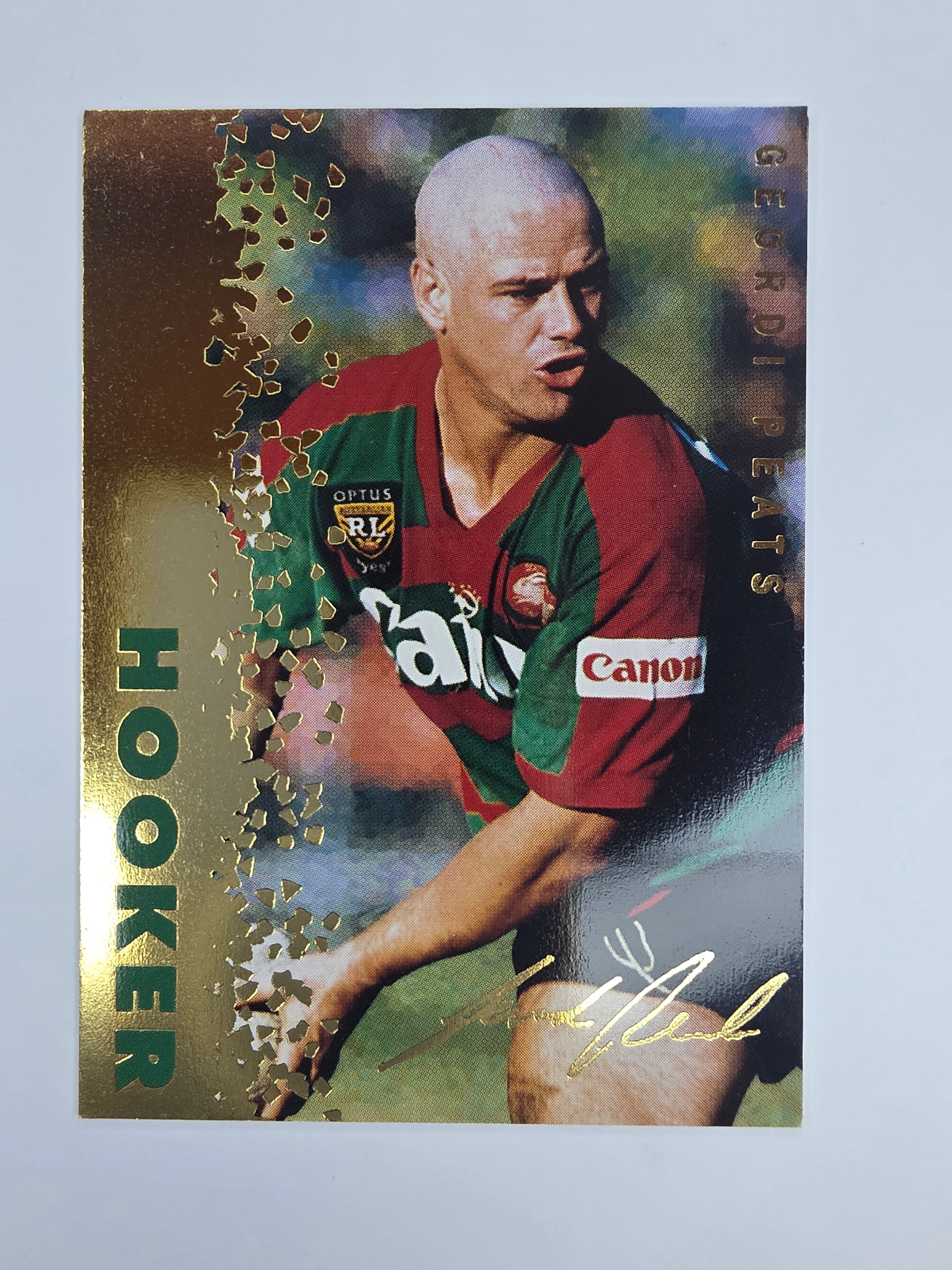 1996 Dynamic Signature Gold #58 Geordi Peats South Sydney Rabbitohs