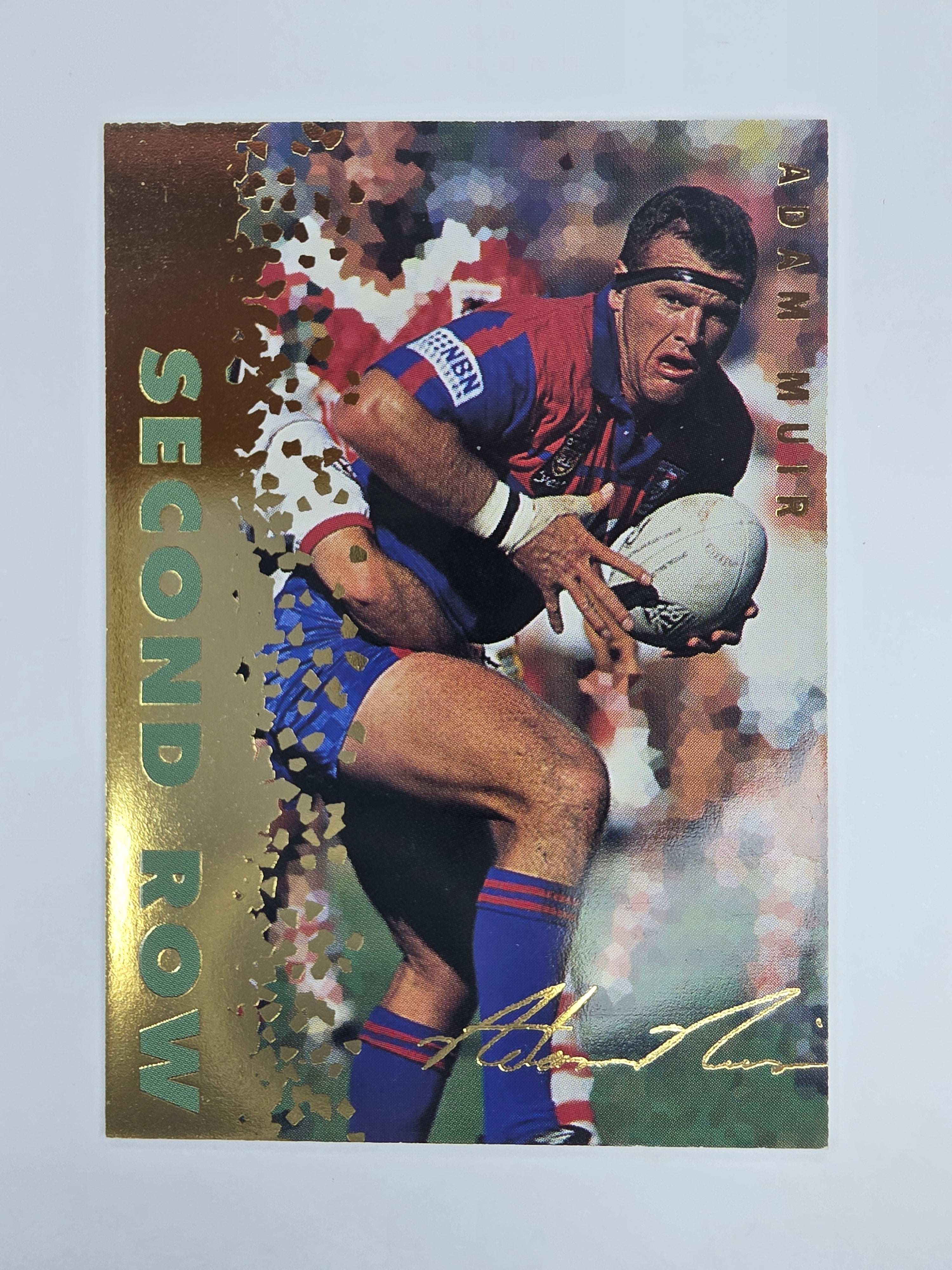 1996 Dynamic Signature Gold #75 Adam Muir Newcastle Knights