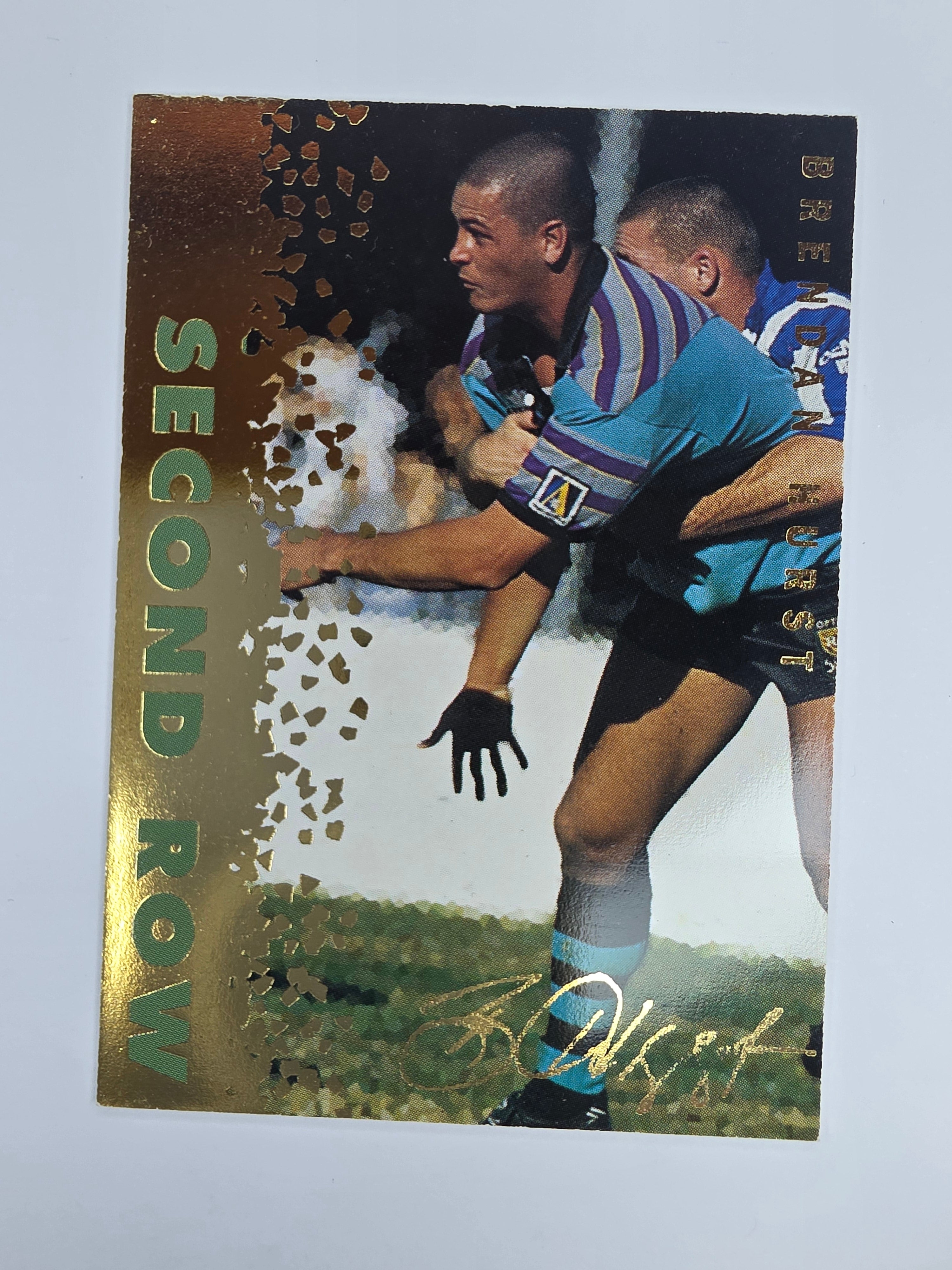 1996 Dynamic Signature Gold #81 Brendan Hurst Gold Coast Chargers