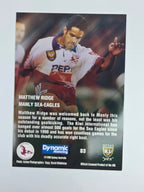 1996 Dynamic Signature Gold #83 Matthew Ridge Manly Warringah Sea Eagles