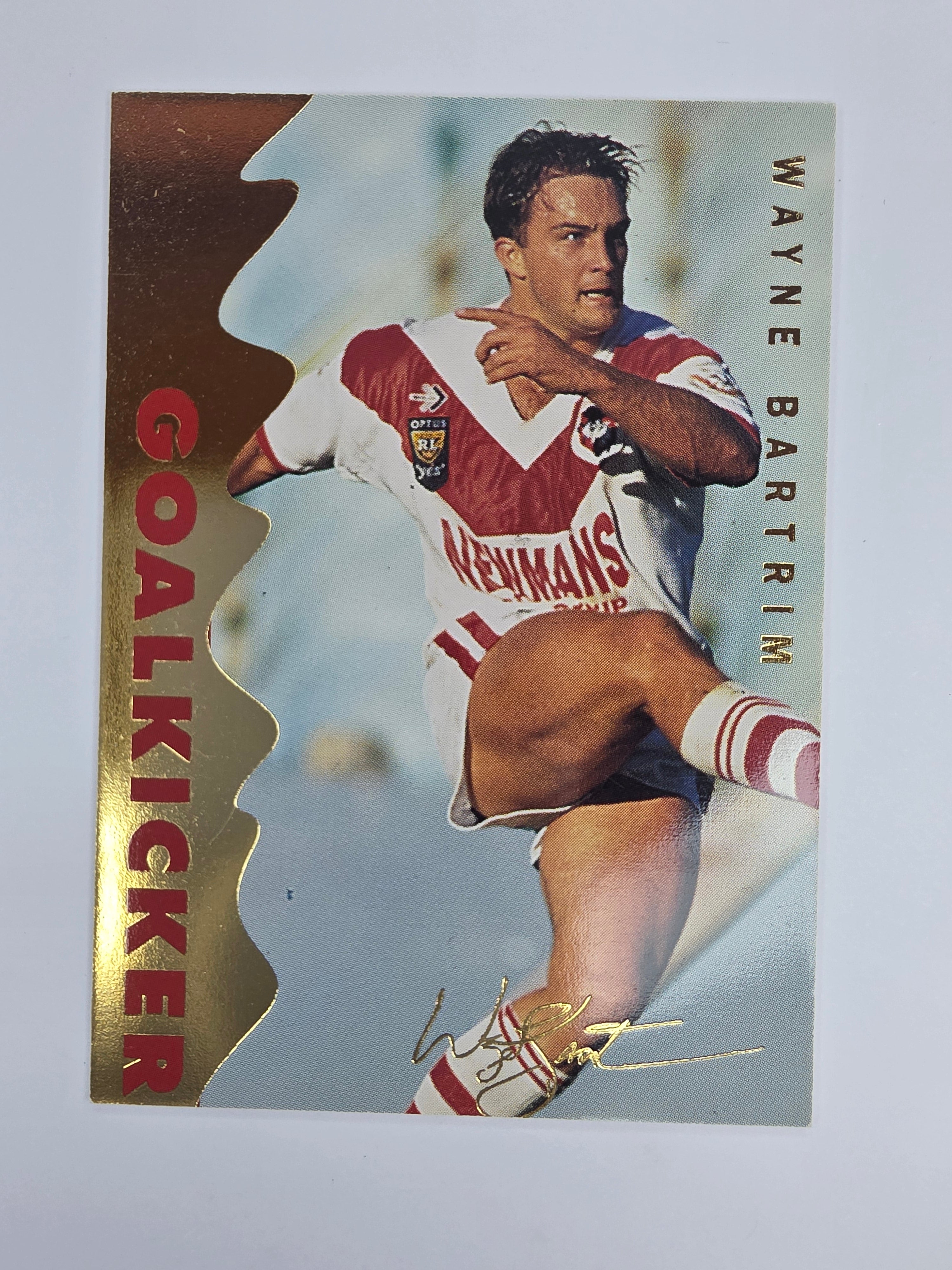 1996 Dynamic Signature Gold #85 Wayne Bartrim St. George Dragons