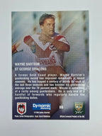 1996 Dynamic Signature Gold #85 Wayne Bartrim St. George Dragons