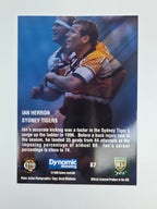 1996 Dynamic Signature Gold #87 Ian Herron Balmain Tigers