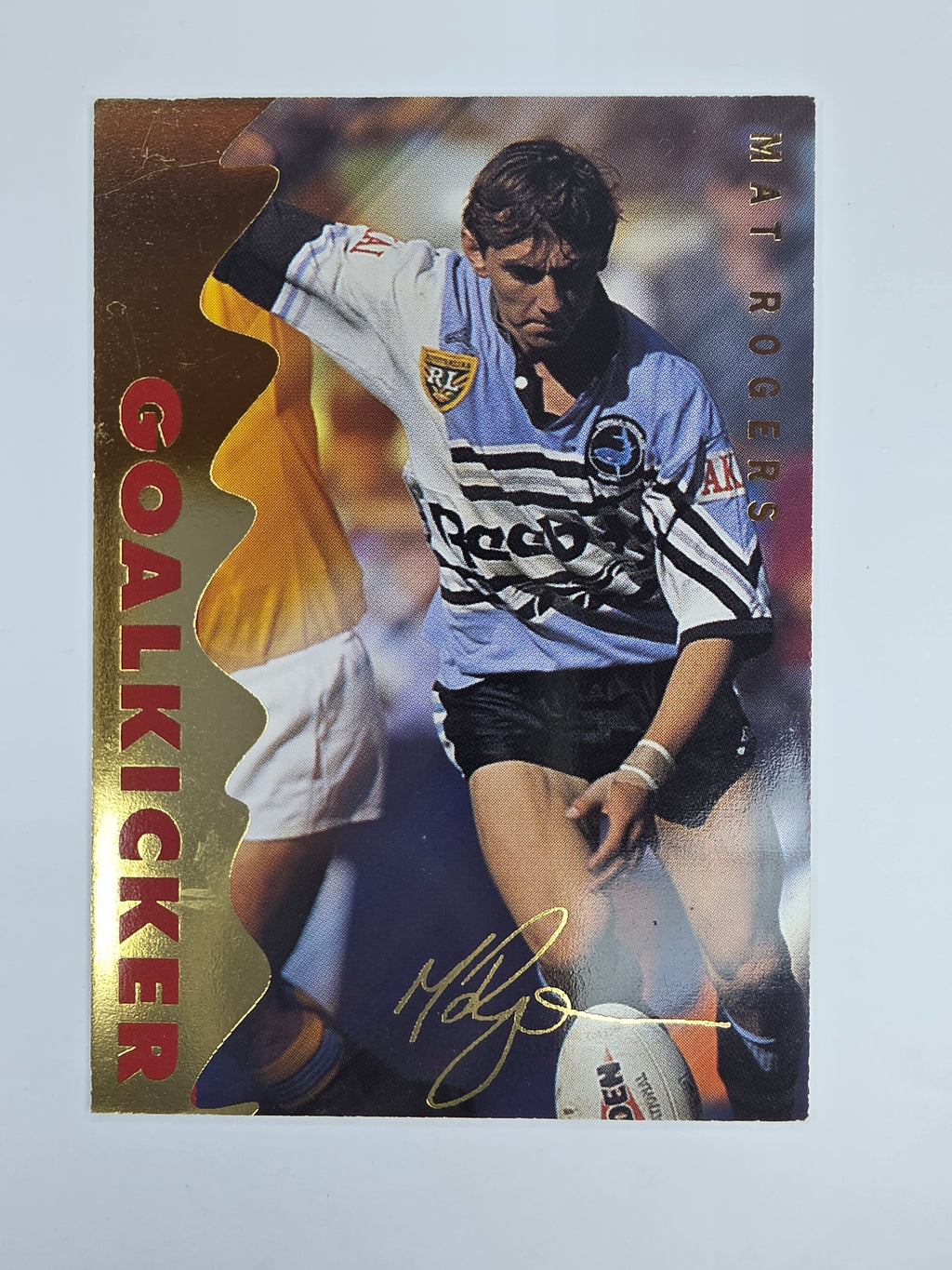 1996 Dynamic Signature Gold #89 Mat Rogers Cronulla Sutherland Sharks