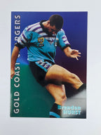 1997 Dynamic Fatty  Fun Pack Base Card #9 Brendon Hurst Gold Coast Chargers