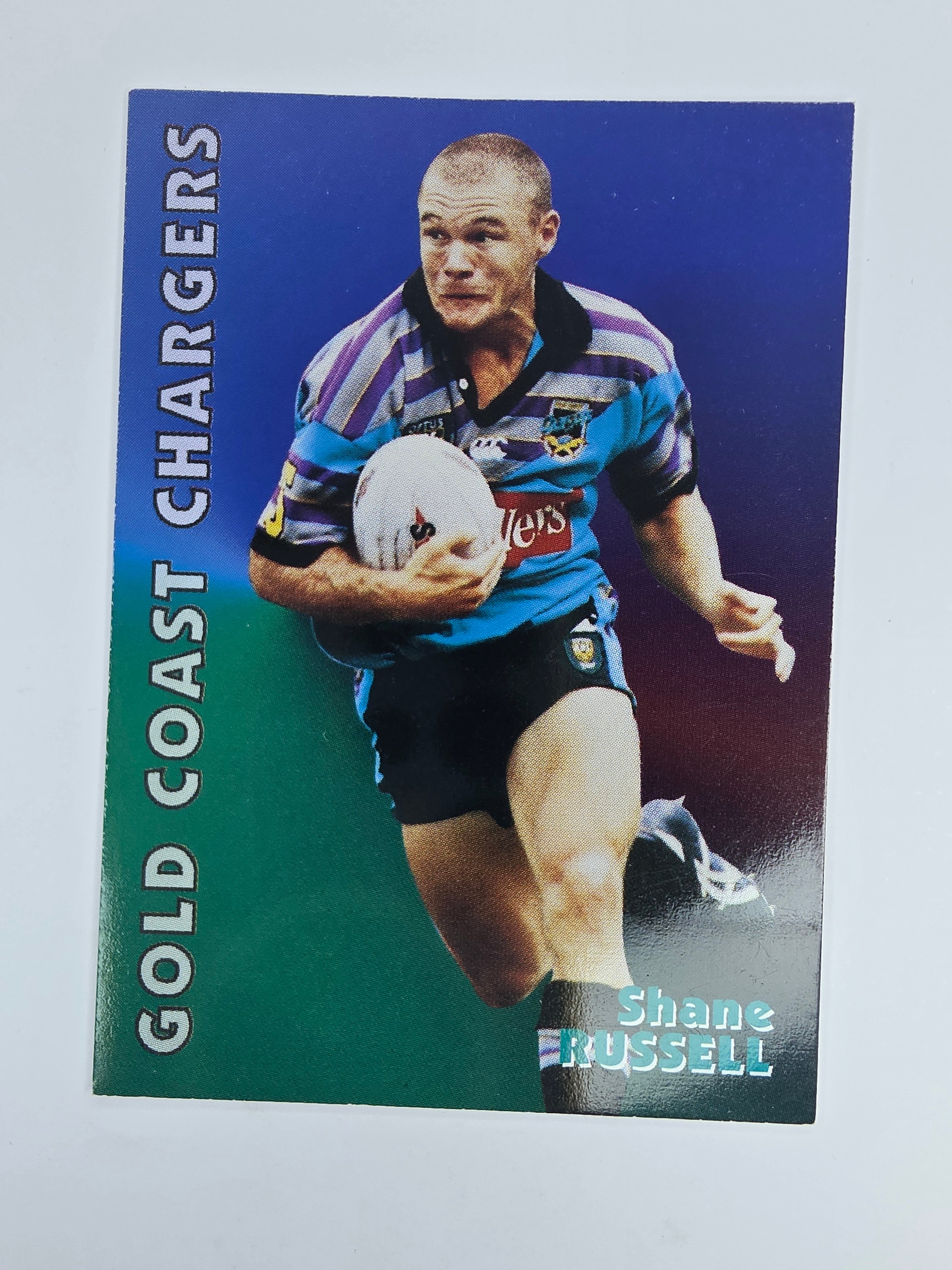 1997 Dynamic Fatty  Fun Pack Base Card #12 Shane Russell Gold Coast Chargers