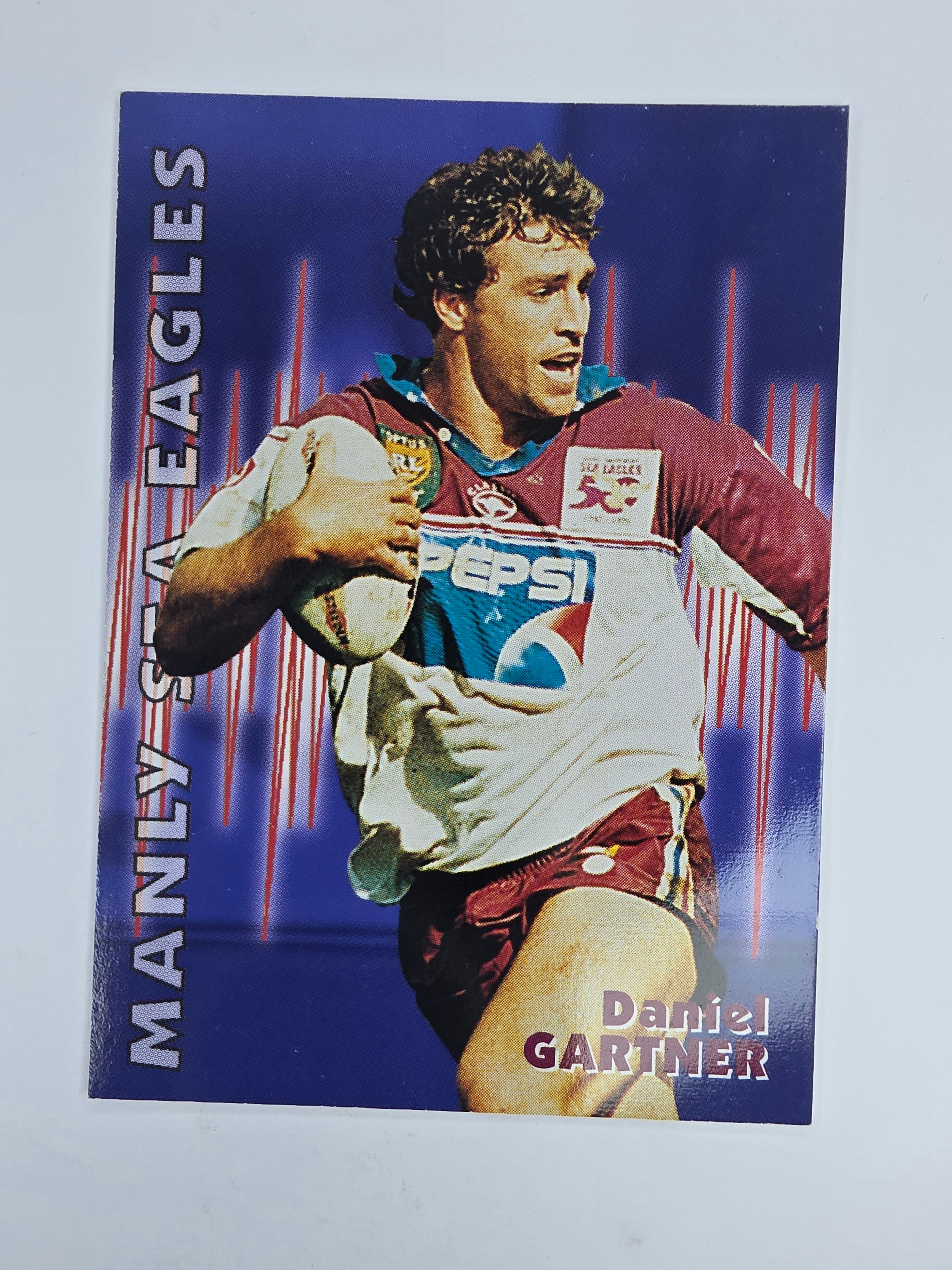 1997 Dynamic Fatty  Fun Pack Base Card #20 Daniel Gartner Manly Warringah Sea Eagles