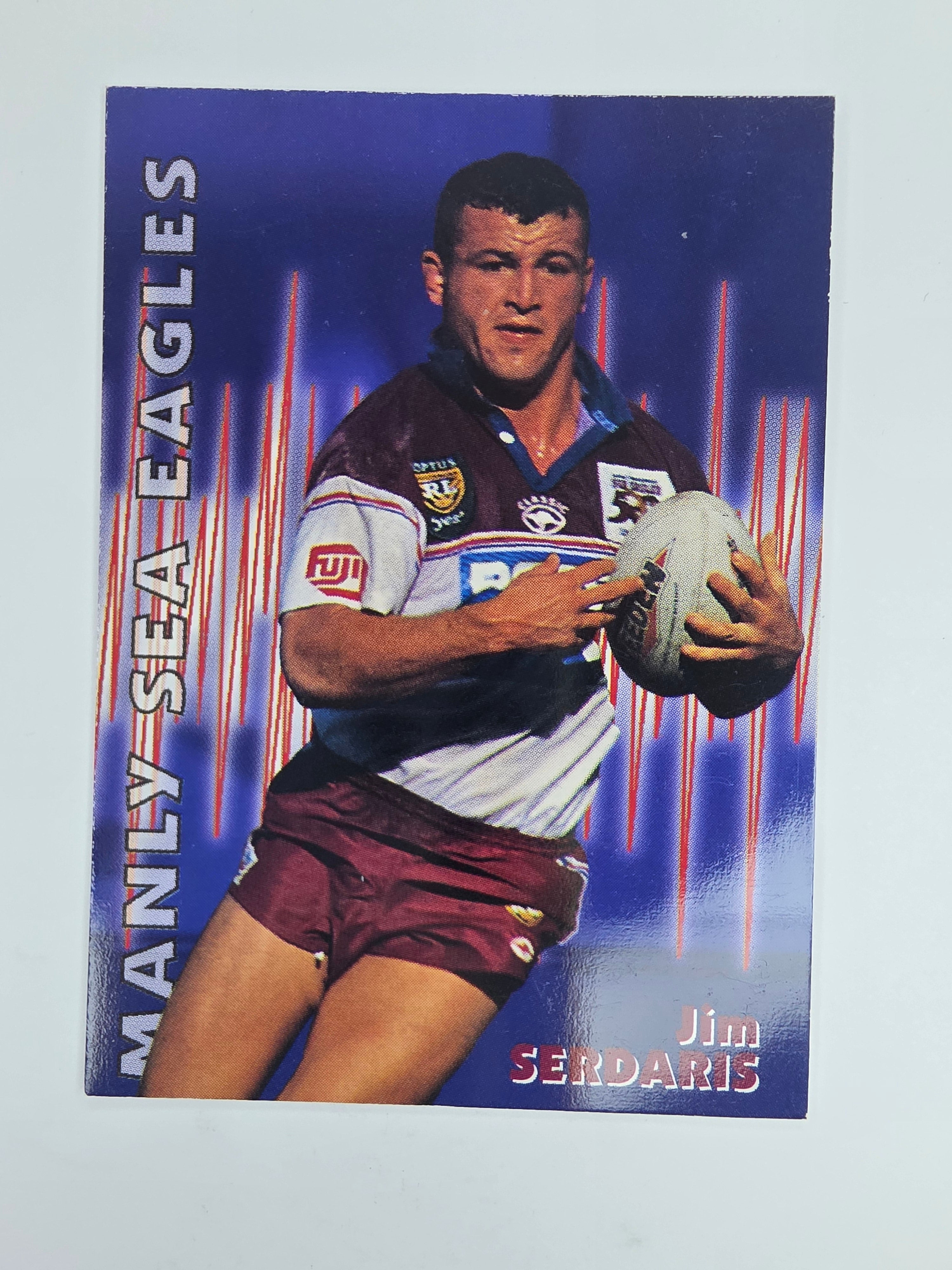 1997 Dynamic Fatty  Fun Pack Base Card #22 Jim Sedaris Manly Warringah Sea Eagles