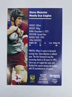 1997 Dynamic Fatty  Fun Pack Base Card #24 Steve Menzies Manly Warringah Sea Eagles
