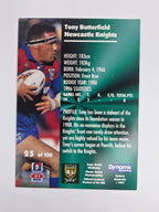 1997 Dynamic Fatty  Fun Pack Base Card #25 Tony Butterfield Newcastle Knights