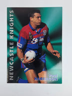 1997 Dynamic Fatty  Fun Pack Base Card #27 Paul Harragon Newcastle Knights