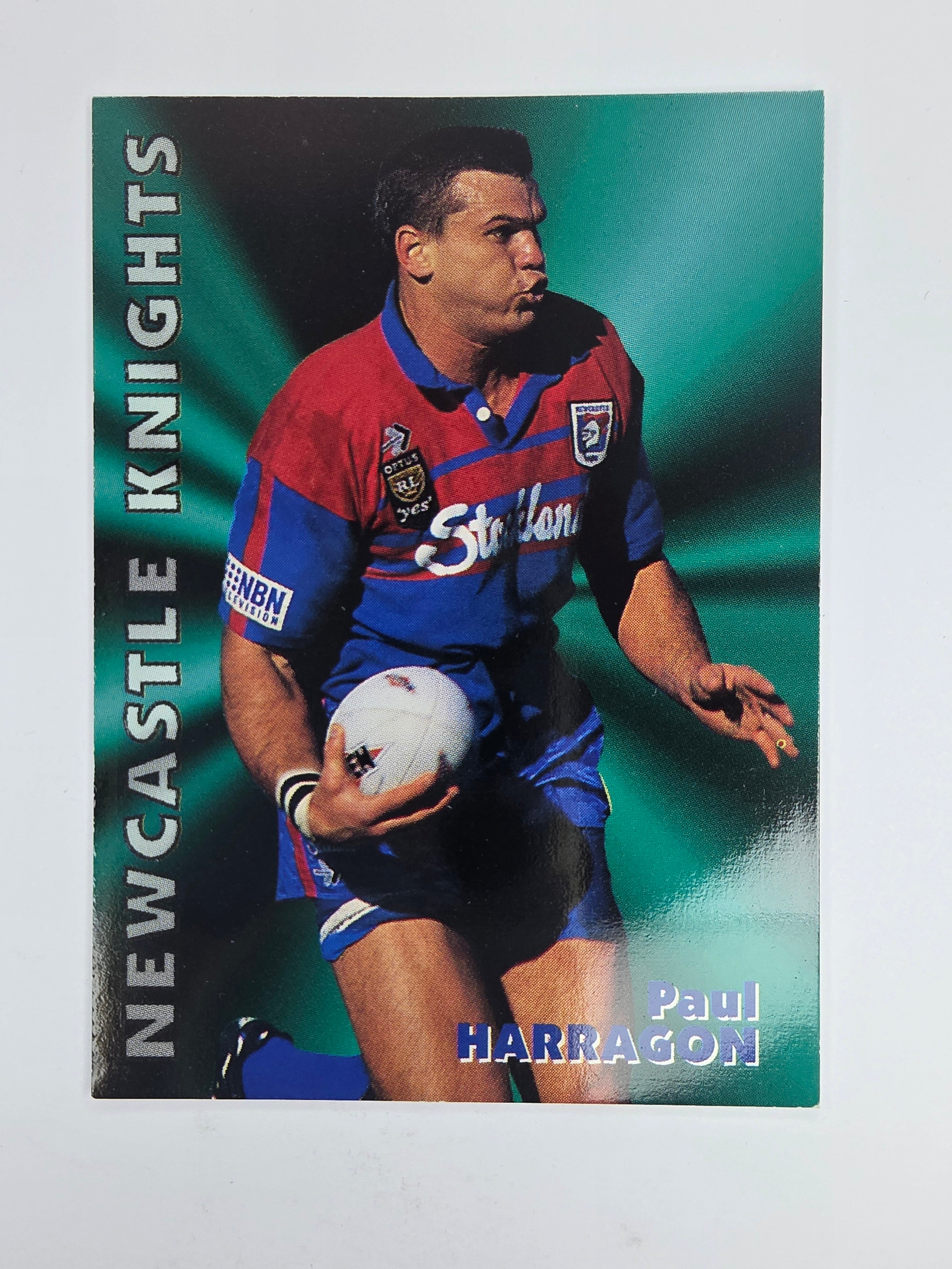 1997 Dynamic Fatty  Fun Pack Base Card #27 Paul Harragon Newcastle Knights