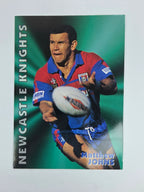 1997 Dynamic Fatty  Fun Pack Base Card #28 Matthew Johns Newcastle Knights