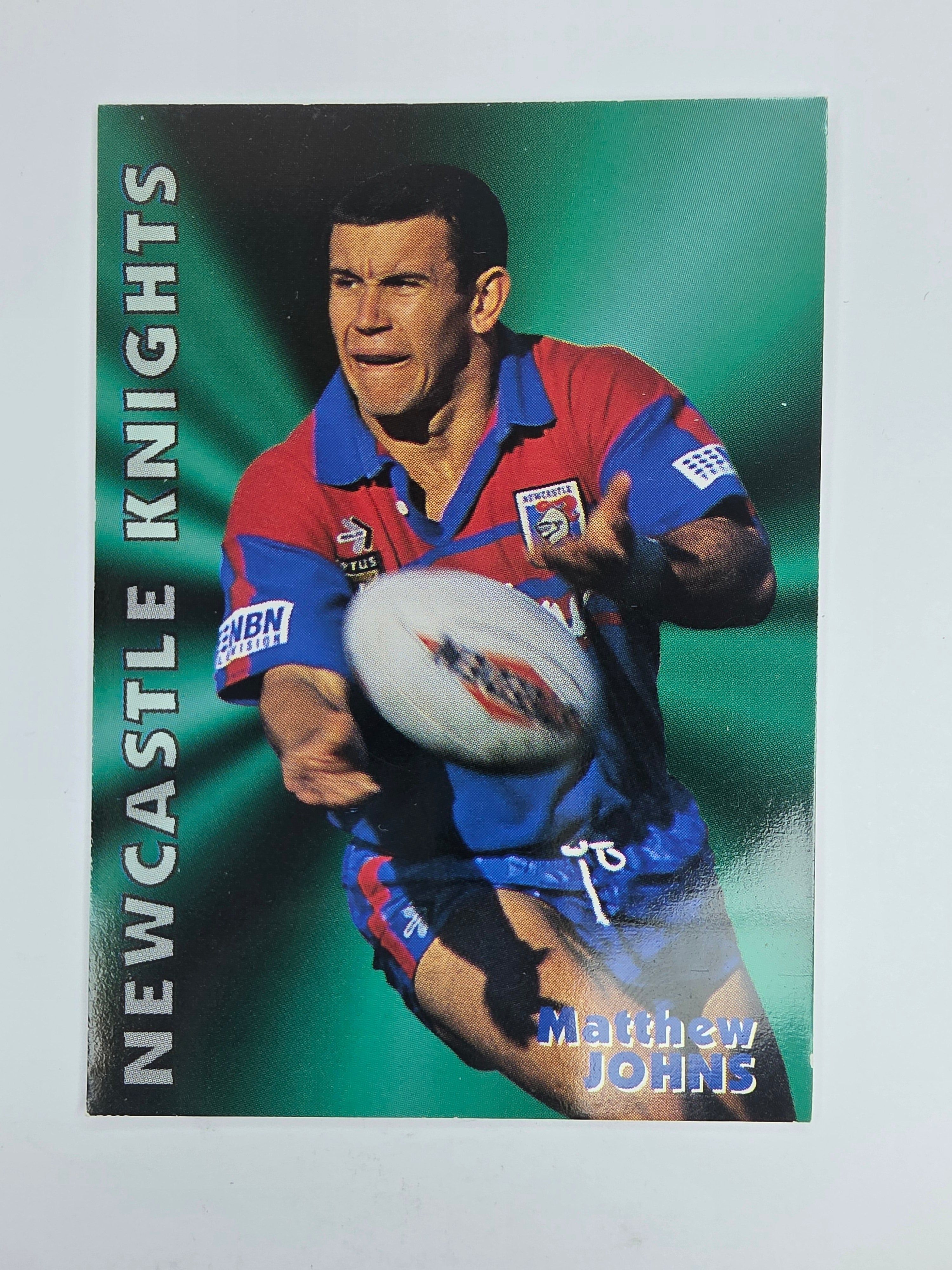1997 Dynamic Fatty  Fun Pack Base Card #28 Matthew Johns Newcastle Knights