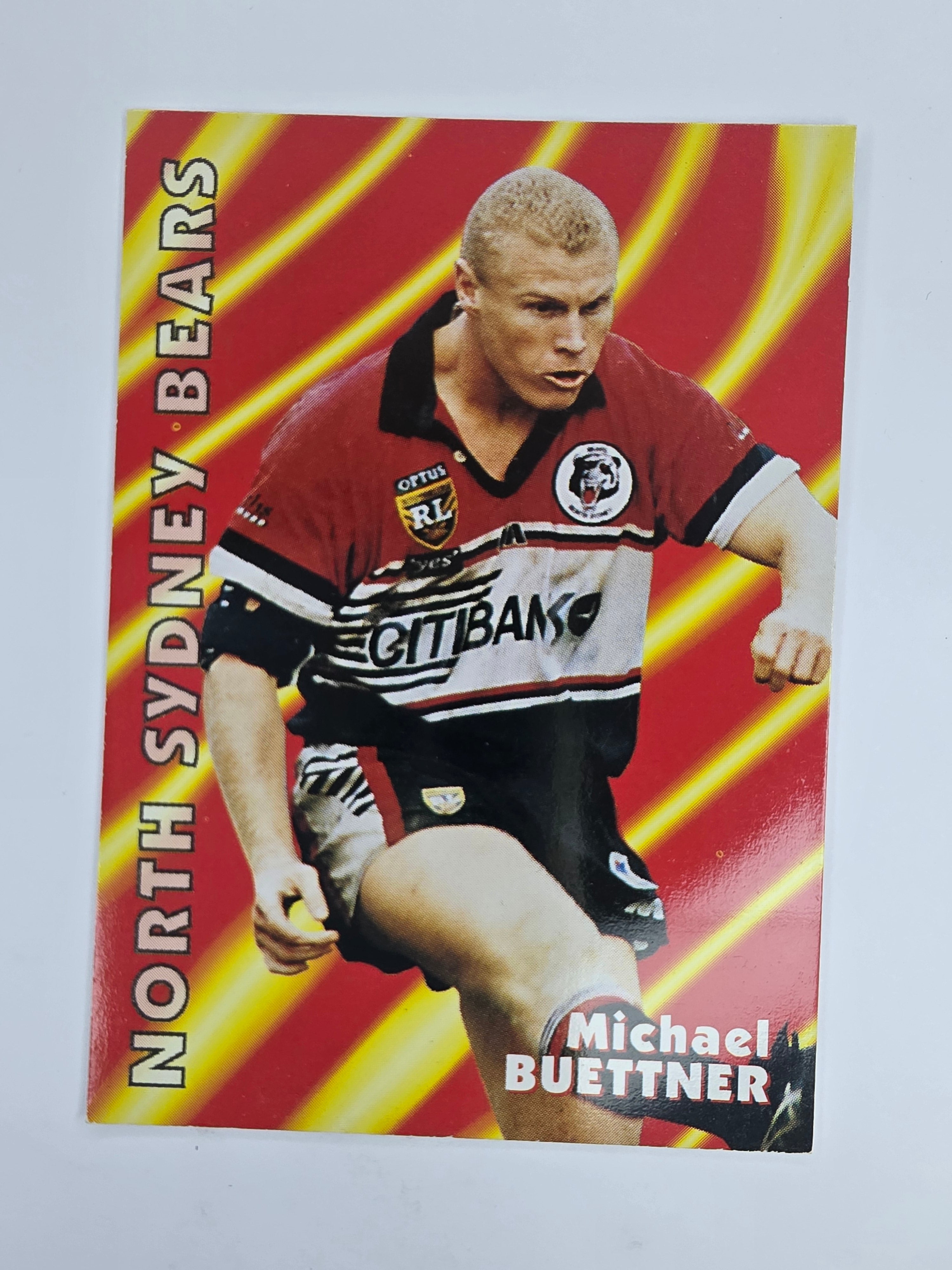 1997 Dynamic Fatty  Fun Pack Base Card #31 Michael Buettner North Sydney Bears