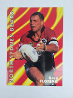 1997 Dynamic Fatty  Fun Pack Base Card #34 Greg Florimo North Sydney Bears
