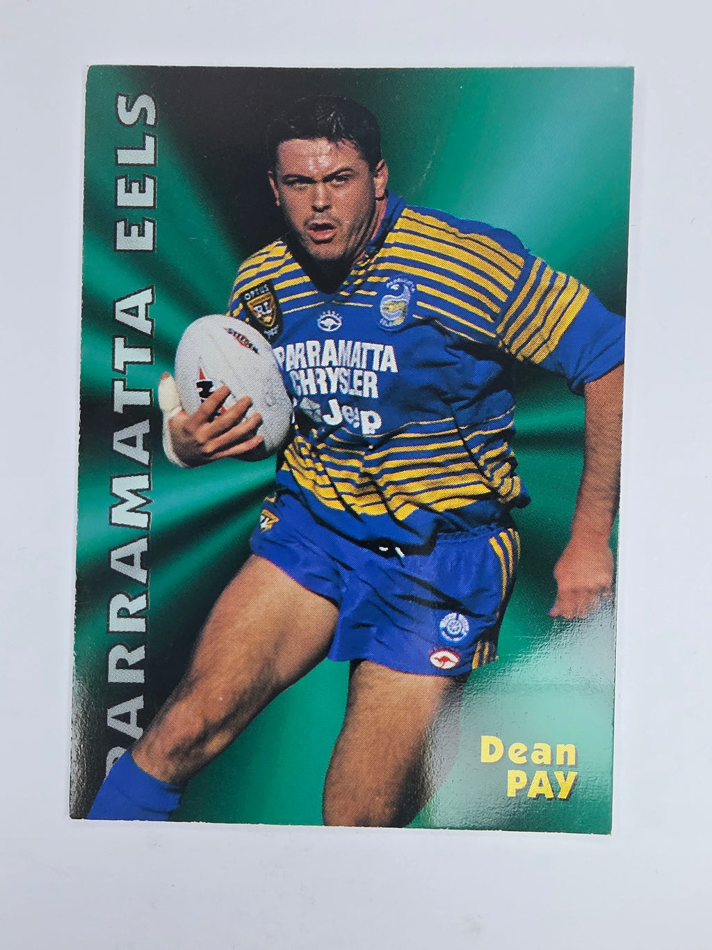 1997 Dynamic Fatty  Fun Pack Base Card #40 Dean Pay Parramatta Eels