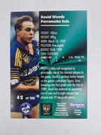 1997 Dynamic Fatty  Fun Pack Base Card #42 David Woods Parramatta Eels