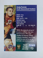1997 Dynamic Fatty  Fun Pack Base Card #49 Craig Teevan South Queensland Crushers