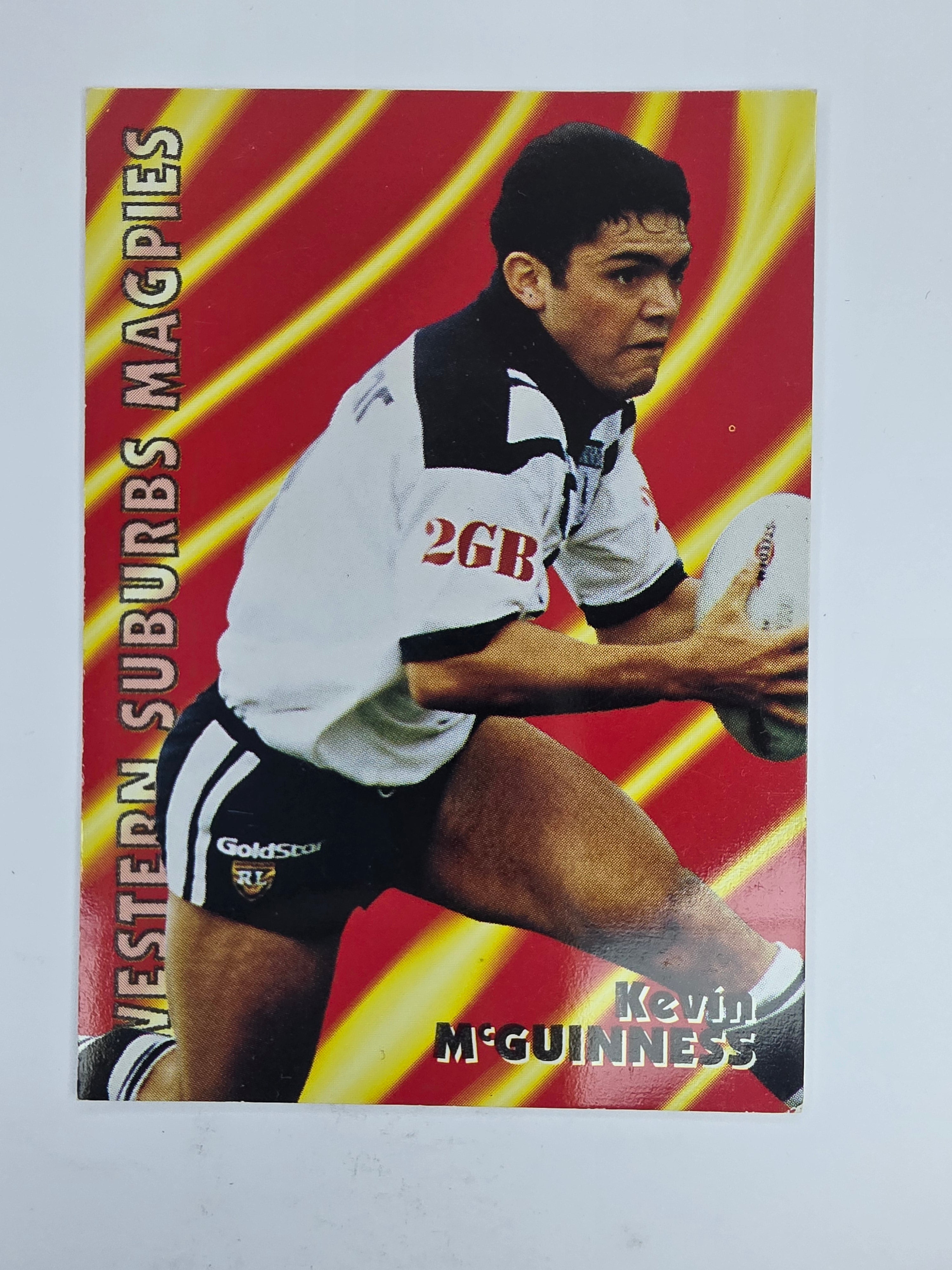 1997 Dynamic Fatty  Fun Pack Base Card #70 Kevin McGuinness Western Suburbs Magpies