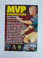 1997 Dynamic Fatty  Fun Pack Base Card #80 Jamie Goddard Gold Coast Chargers
