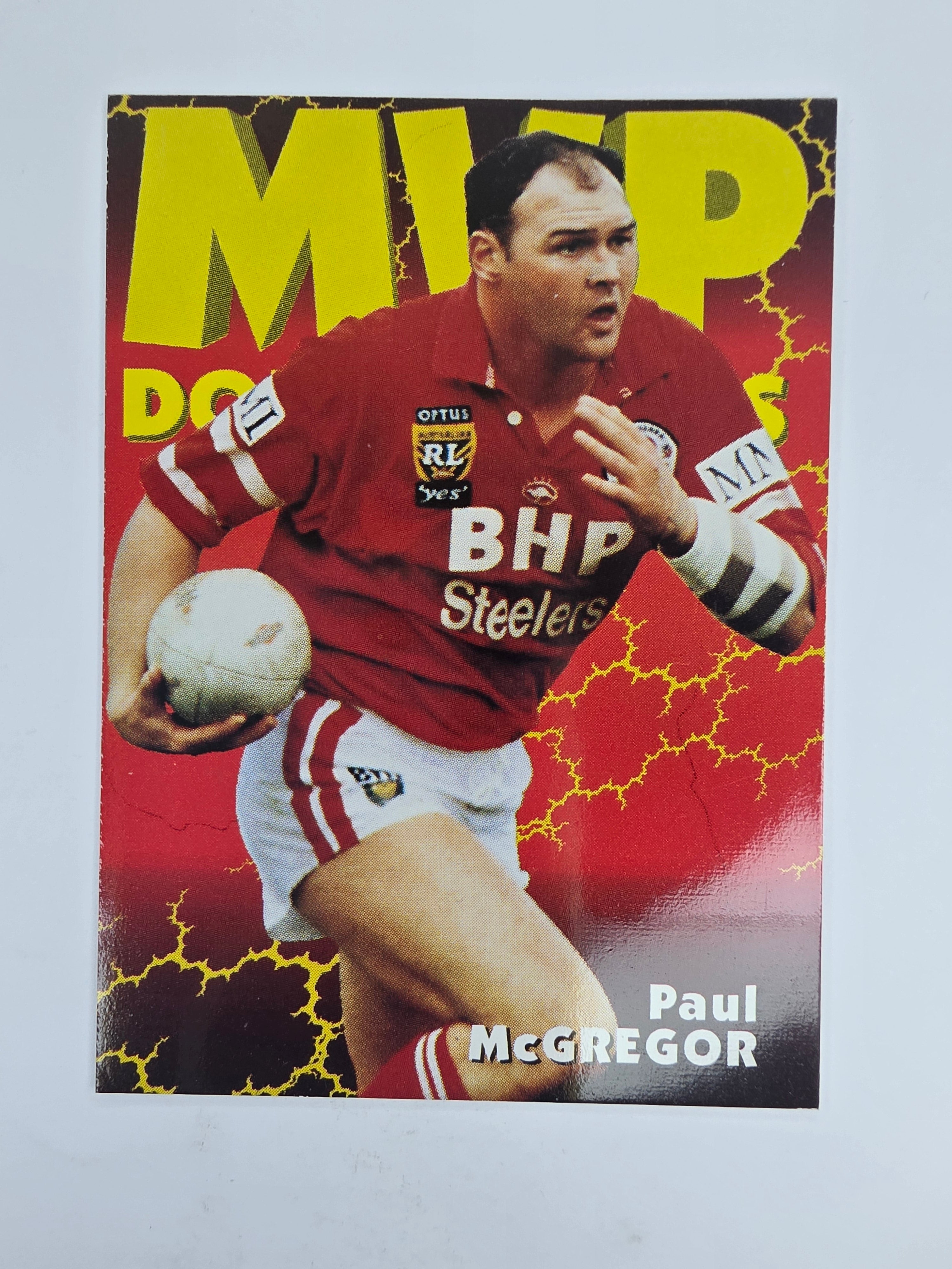 1997 Dynamic Fatty  Fun Pack Base Card #81 Paul McGregor Illawarra Steelers