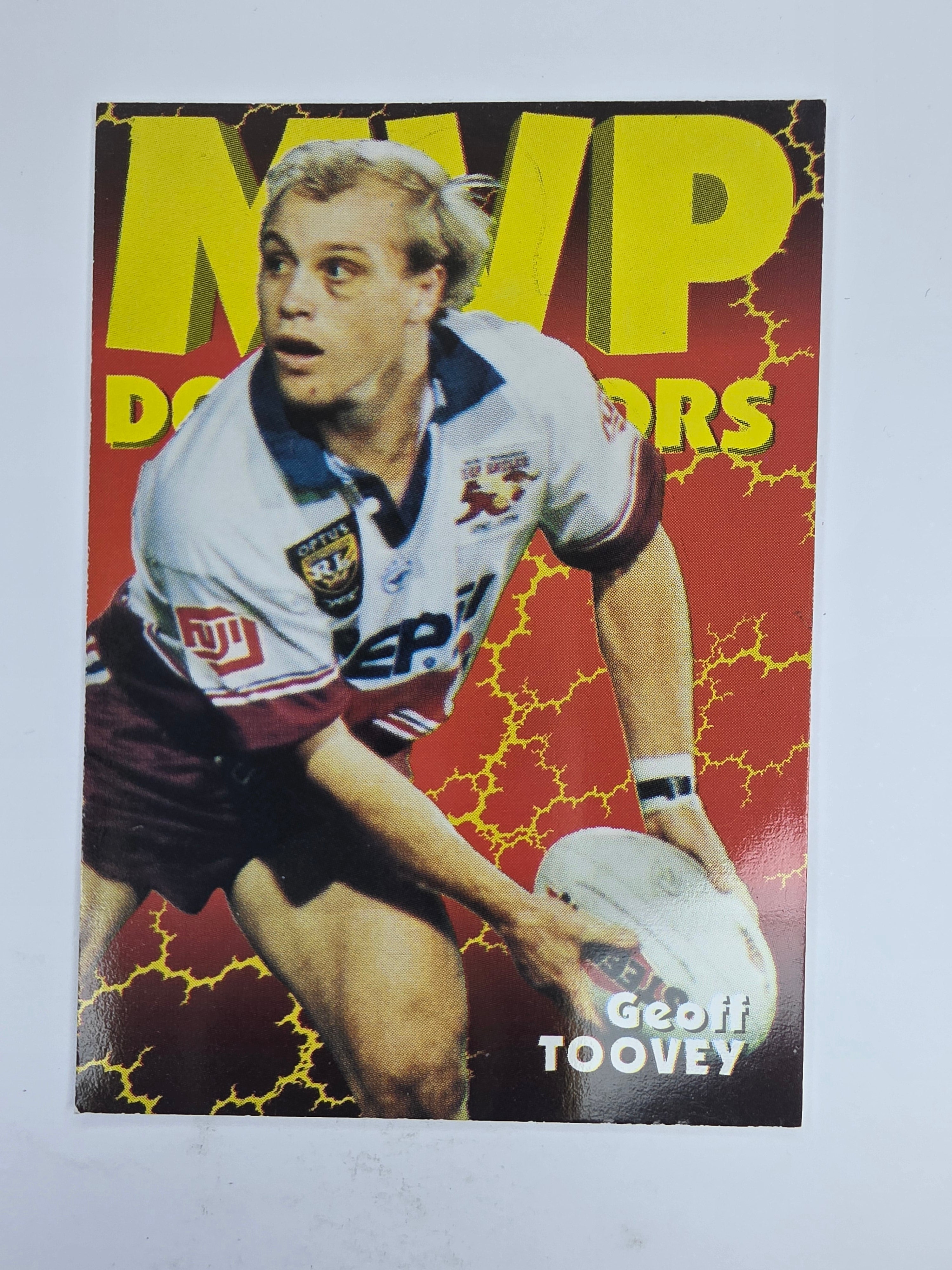 1997 Dynamic Fatty  Fun Pack Base Card #82 Geoff Toovey Manly Warringah Sea Eagles