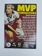 1997 Dynamic Fatty  Fun Pack Base Card #82 Geoff Toovey Manly Warringah Sea Eagles