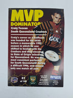 1997 Dynamic Fatty  Fun Pack Base Card #87 Craig Teevan South Queensland Crushers