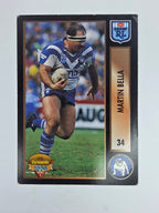 1994 Dynamic Series 1 Base Card #34 Martin Bella Canterbury Bankstown Bulldogs