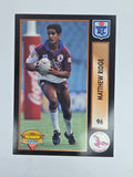 1994 Dynamic Series 1 Base Card #96 Matthew Ridge Manly Warringah Sea Eagles