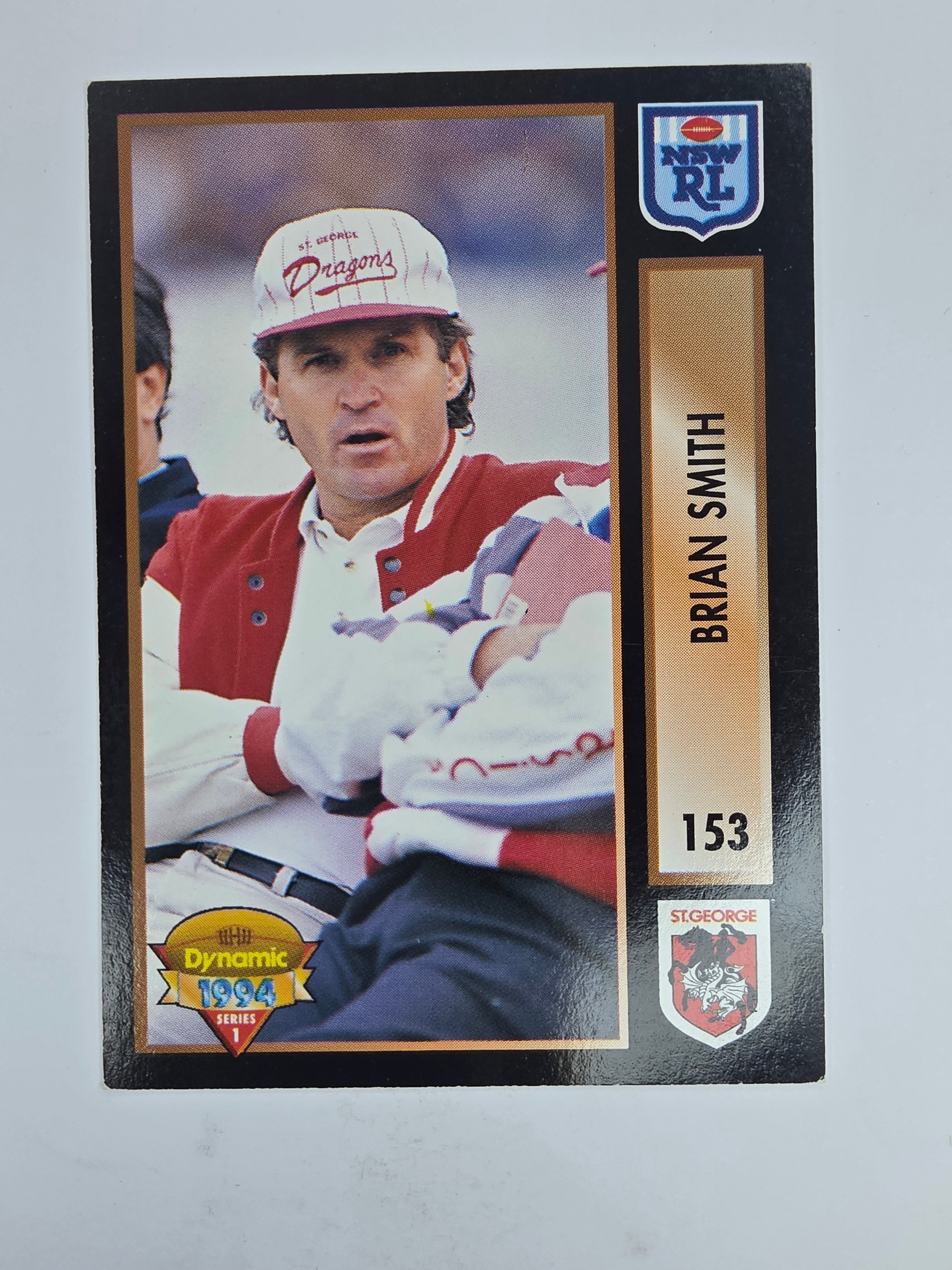 1994 Dynamic Series 1 Base Card #153 Brian Smith St George Dragons