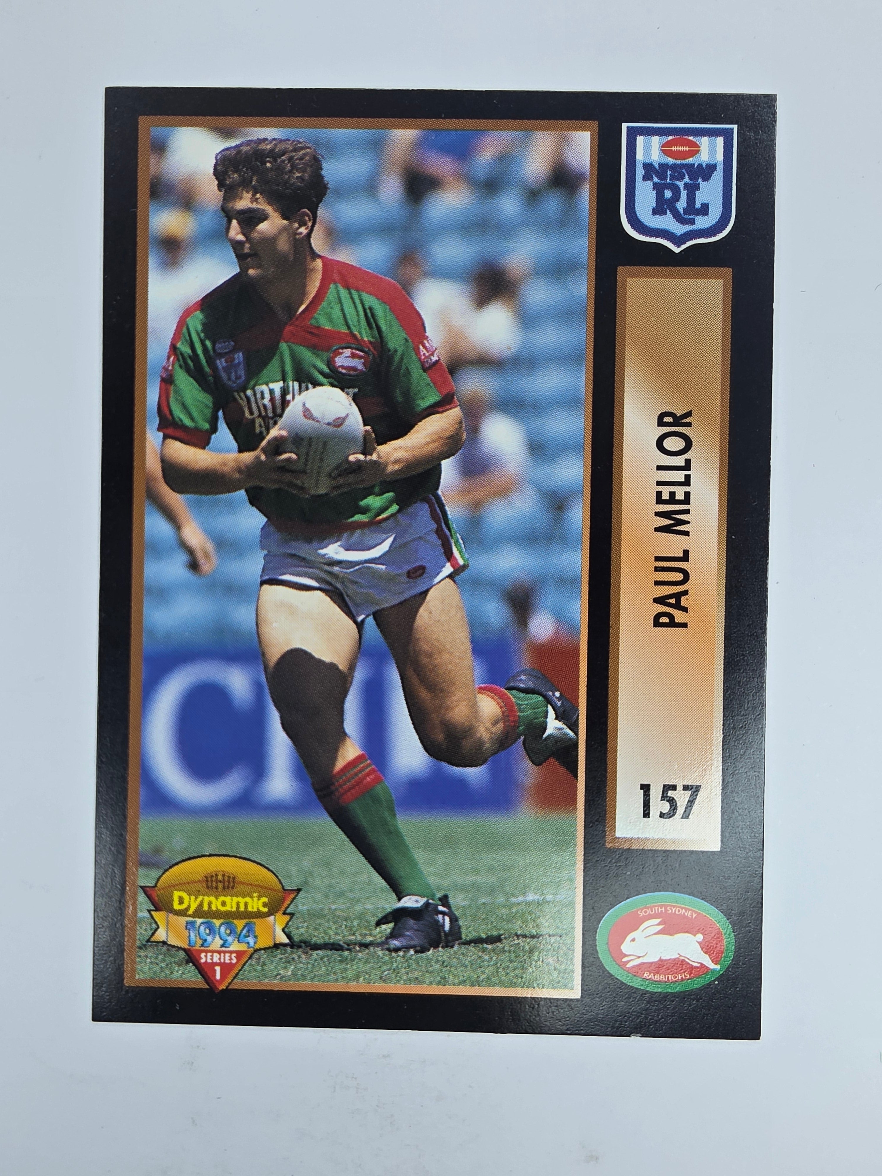 1994 Dynamic Series 1 Base Card #157 Paul Mellor South Sydney Rabbitohs