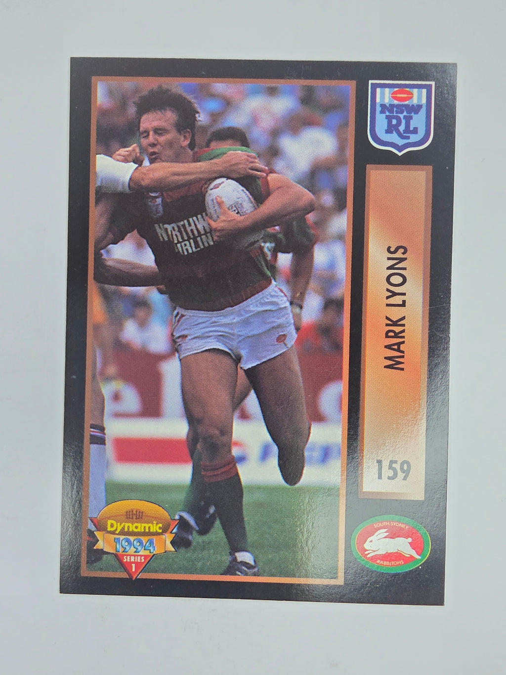 1994 Dynamic Series 1 Base Card #159 Mark Lyons South Sydney Rabbitohs