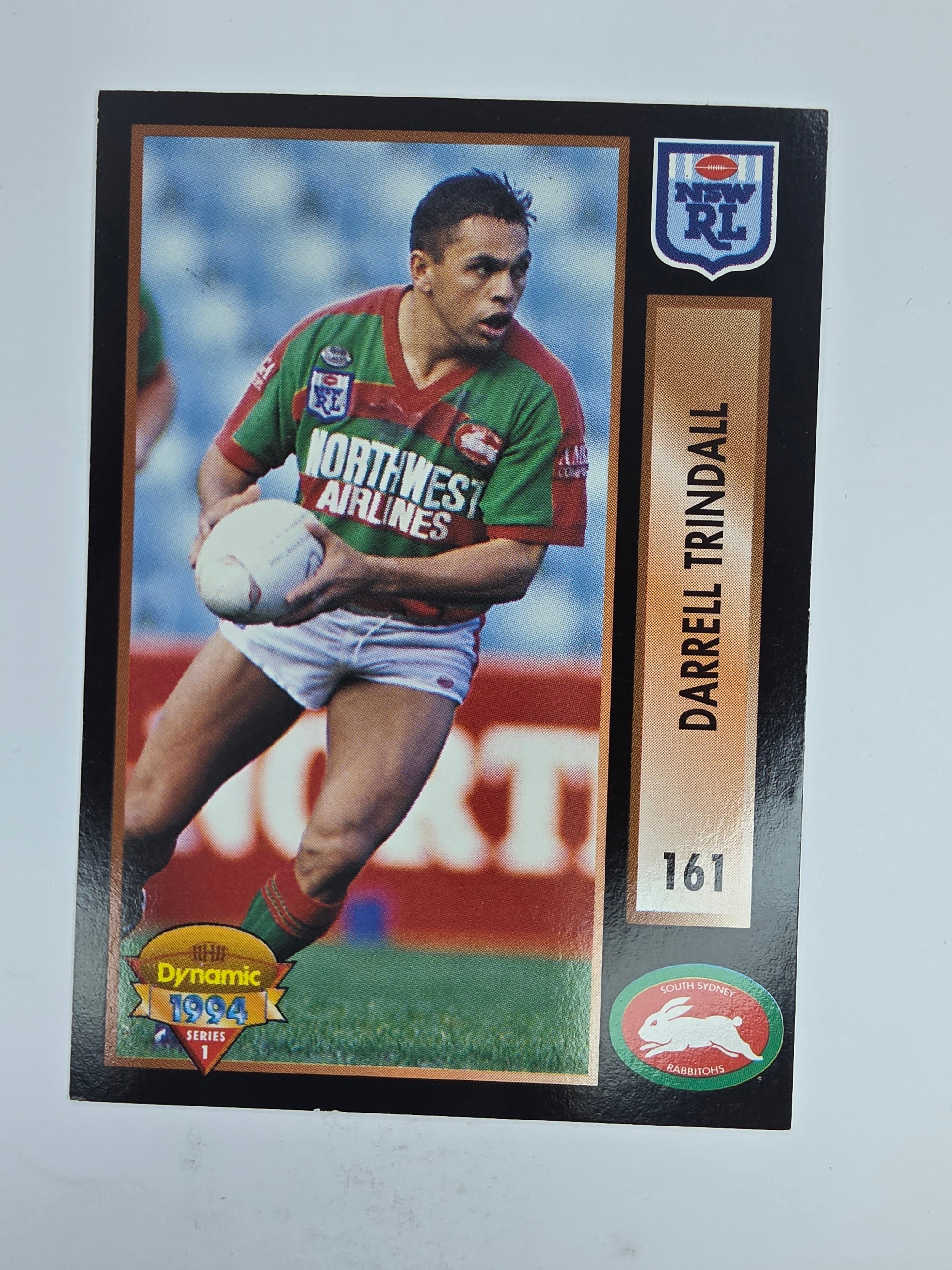 1994 Dynamic Series 1 Base Card #161 Darrell Trindall South Sydney Rabbitohs